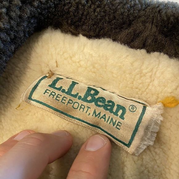 Vintage L.L. Bean Brown Leather Jacket Bummer A-2 G-1  - Picture 2 of 14